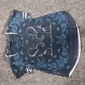 Elephant print top
